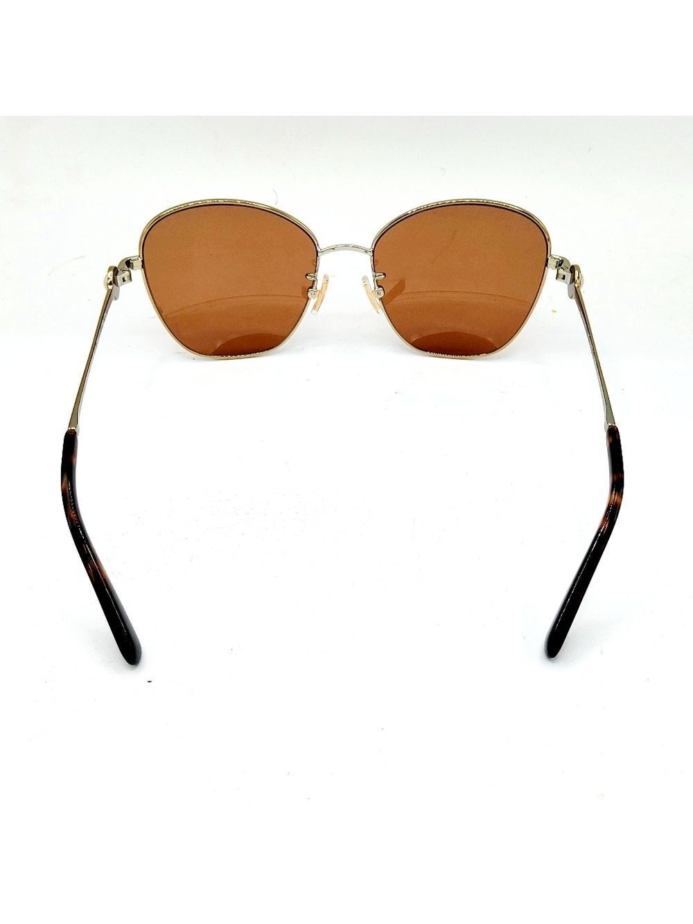 COACH PILOT BUTTERFLY SUNGLASSES LIGHT GOLD 56MM - Picture 5 of 8